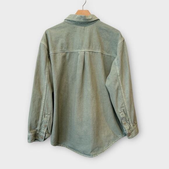 Madewell Denim Ames Oversized Shirt-Jacket: Garment-Dyed Edition Size XXL - Picture 4 of 8